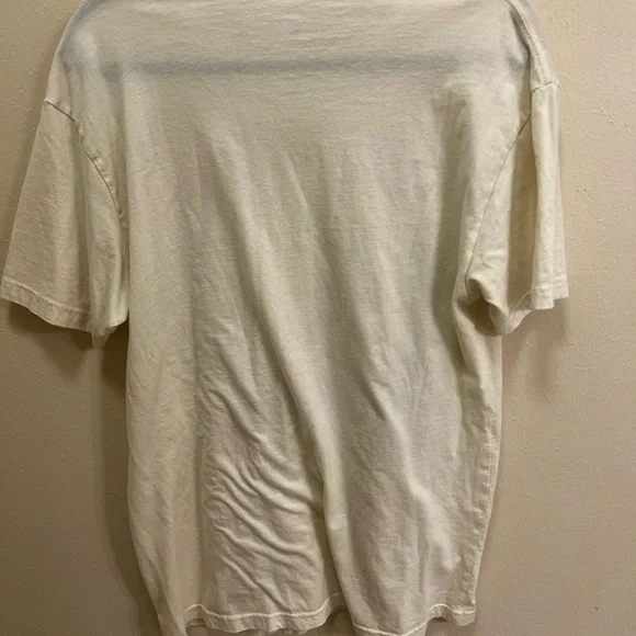 adidas Cream Graphic Tee with Red Accents - Picture 3 of 3